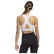 Adidas Γυναικείο μπουστάκι Powerreact Training Medium-Support 3-Stripes